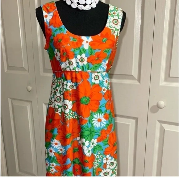 Concept 70’s‎ Vintage Floral Maxi Dress - Picture 3 of 16